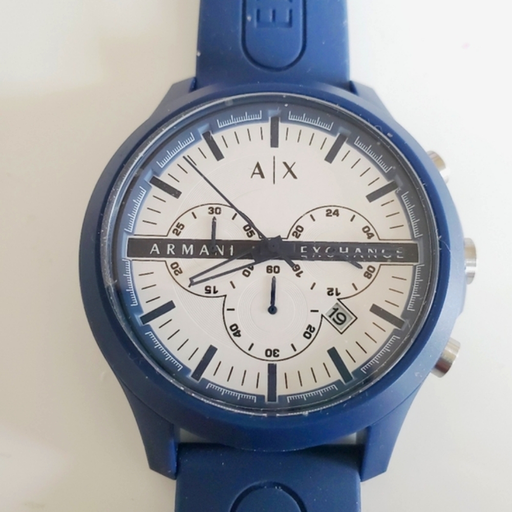 Armani Exchange Men's Navy Blue Watch NWT